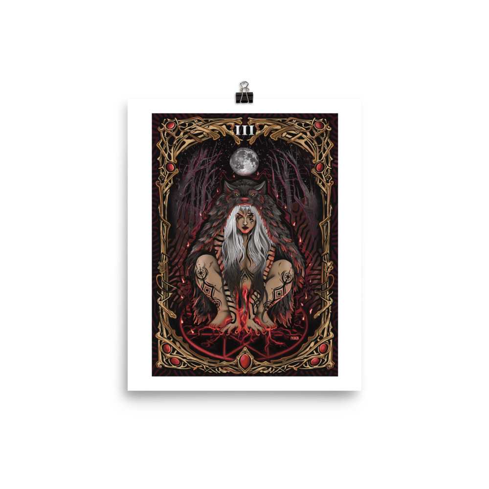 The Bleeding She-Wolf Art Print - Image 5